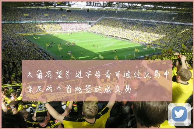 火箭有望引进字母哥可通过交易申京及两个首轮签达成交易